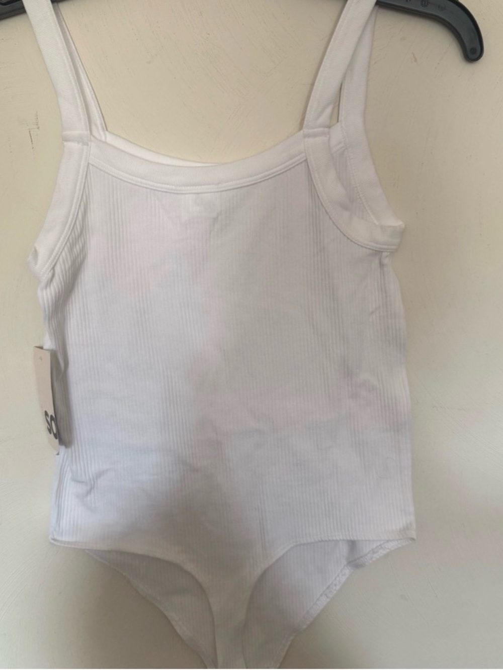 White Tops Tank Bodysuit size XS